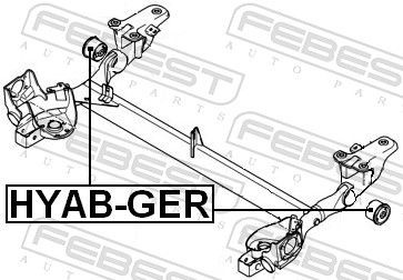 Compre Bloco silencioso de viga traseira (de plataforma veicular) Hyundai Getz 