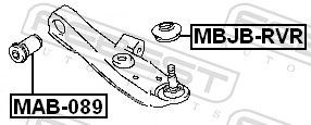  Bloco silencioso dianteiro do braço oscilante inferior Mitsubishi Pajero PININ SUV (H60, H70) (1999 - 2005) PININ