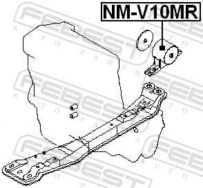 Coxim (suporte) traseiro de motor Nissan Almera preço, a partir de 21,32 USD