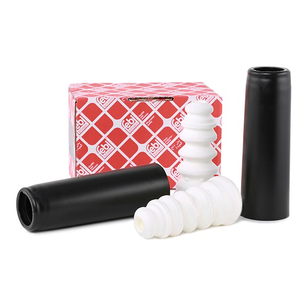 Pára-choque (grade de proteção) de amortecedor traseiro + bota de proteção 13078 Febi