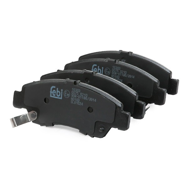 Sapatas do freio dianteiras de disco Febi 16303 preço, a partir de 26,36 USD