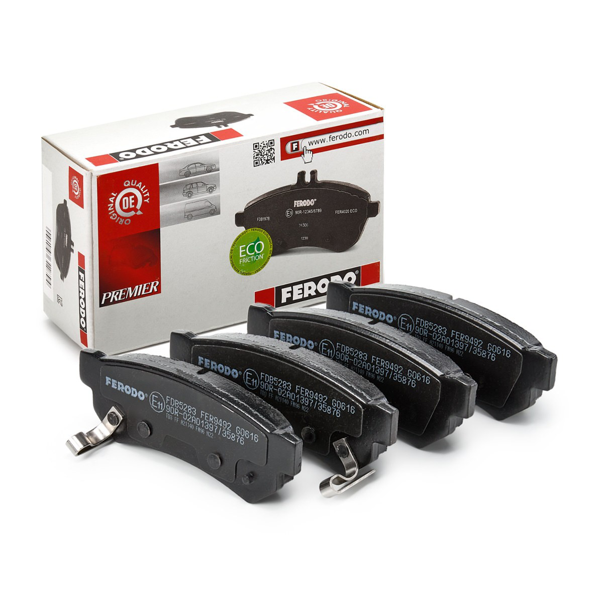 Compre FDB5283 Ferodo Sapatas do freio traseiras de disco