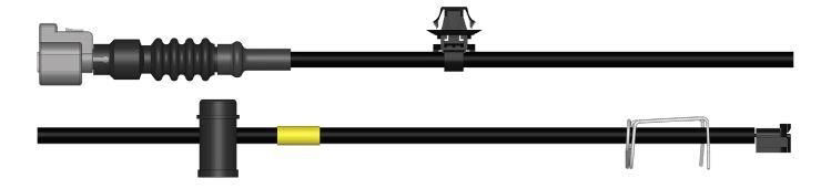  Sensor dianteiro direito de desgaste das sapatas do freio Lexus LS 460/460L sedan (USF4) (2006 - 2026) 460/460L