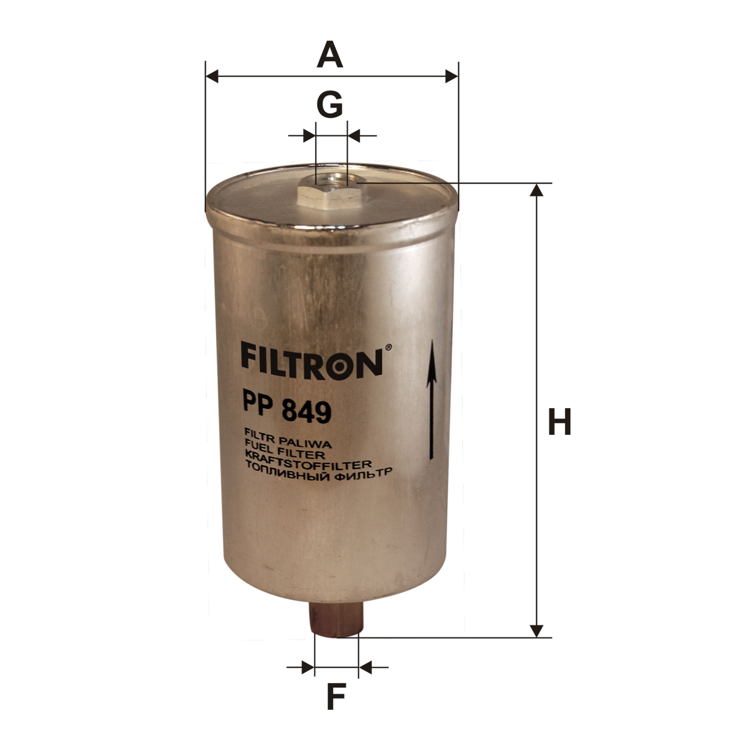Filtro de combustível PP849 Filtron