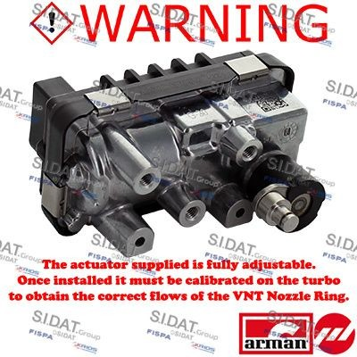 Válvula (atuador) de controlo de turbina para Volkswagen Touareg II 7P5, 7P6