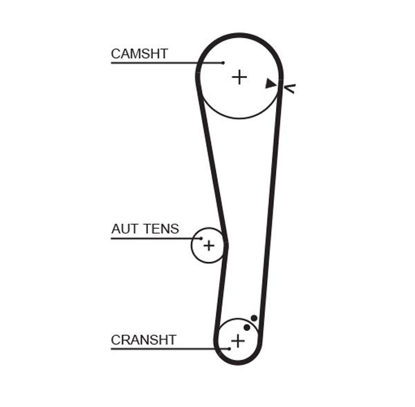 Compre K015568XS Gates Correia do mecanismo de distribuição de gás, kit