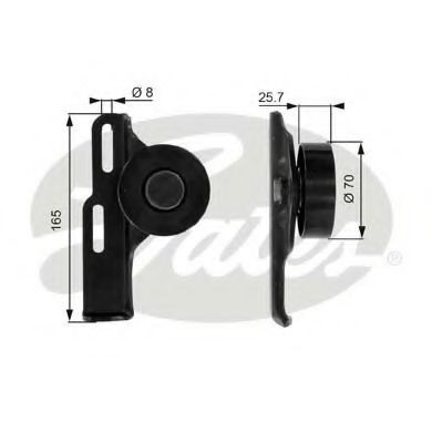 Rolo de reguladora de tensão da correia de transmissão para Renault Megane I KA0, KA1