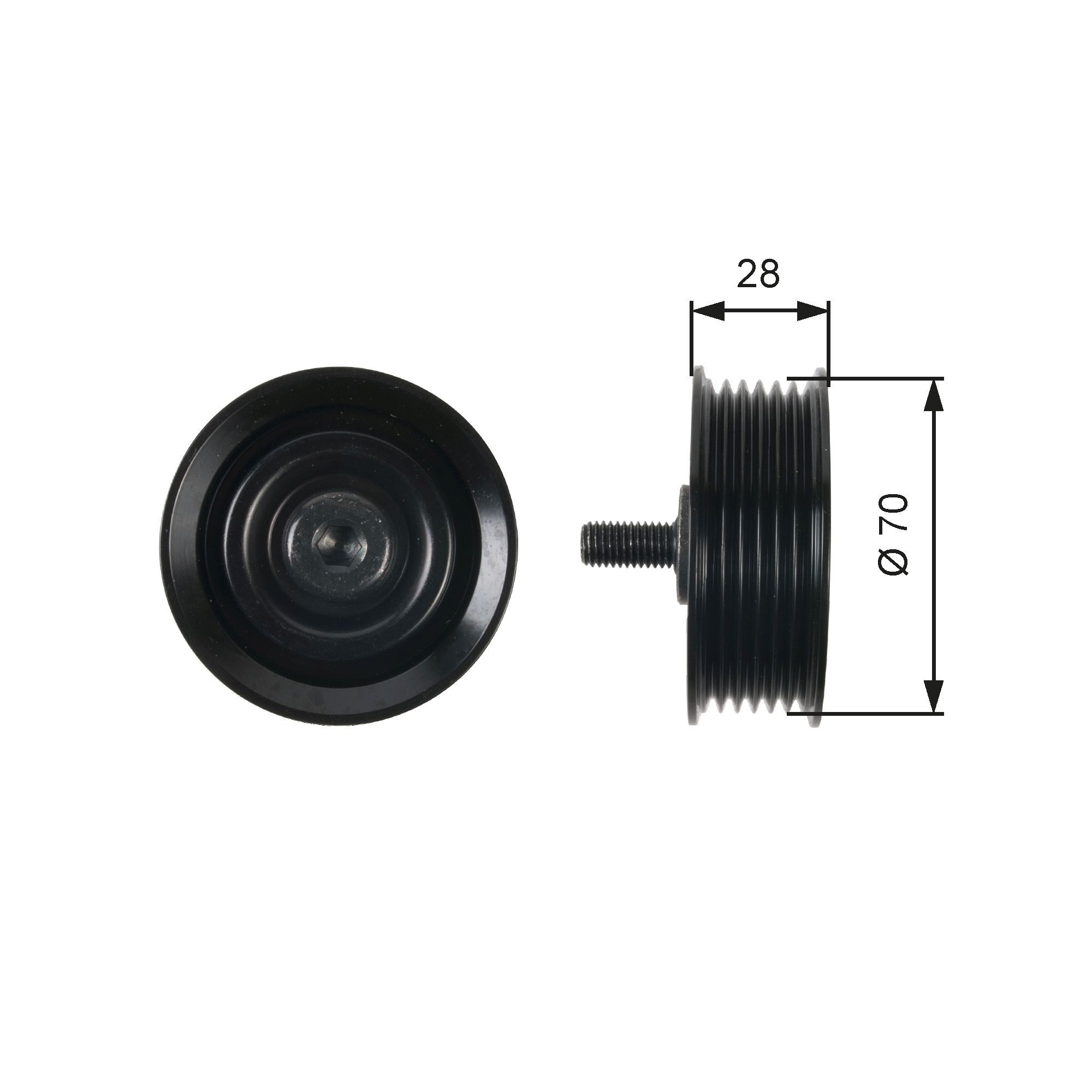 Rolo parasita da correia de transmissão Gates T36410 preço, a partir de 24,48 USD