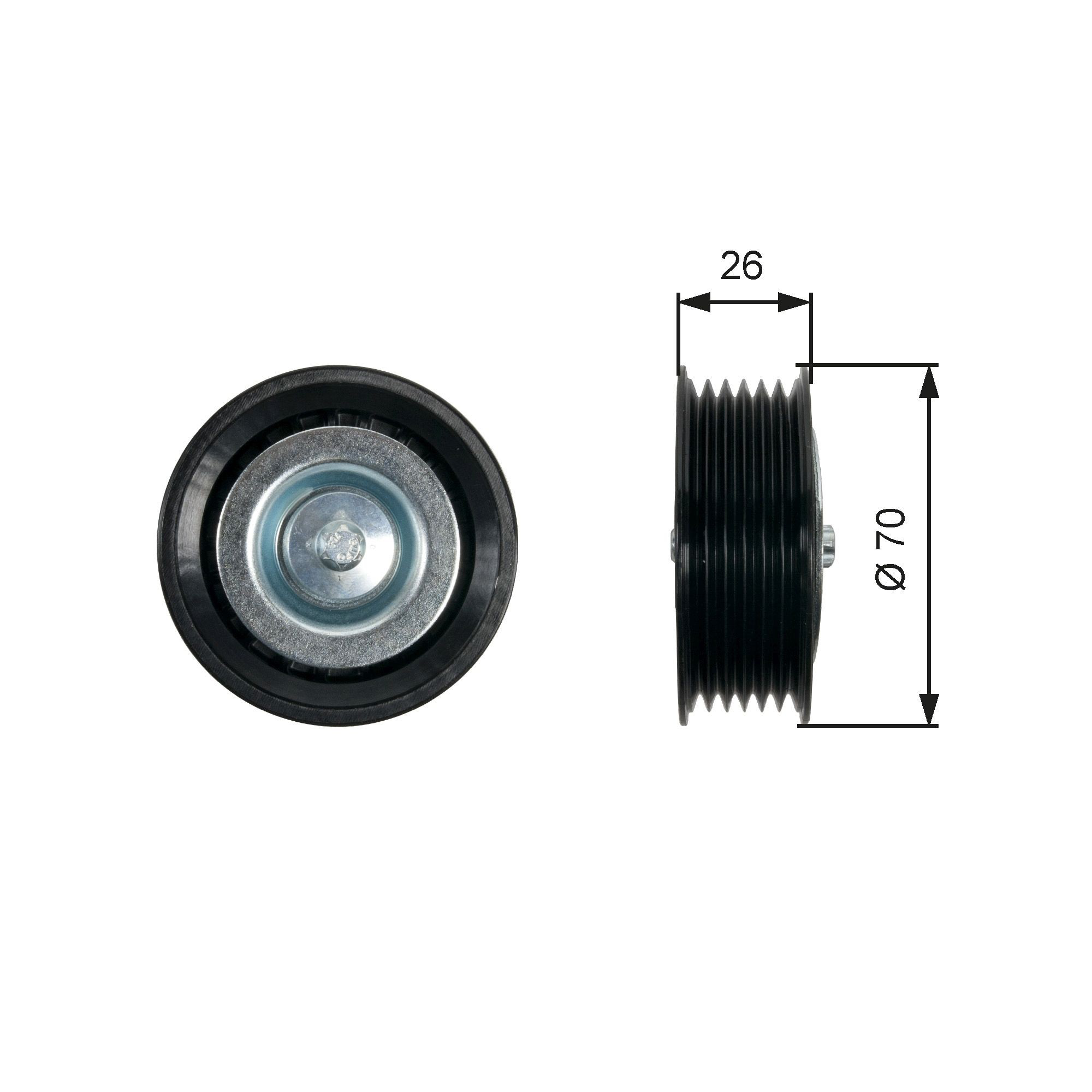 00K68237454AA Chrysler Rolo parasita da correia de transmissão
