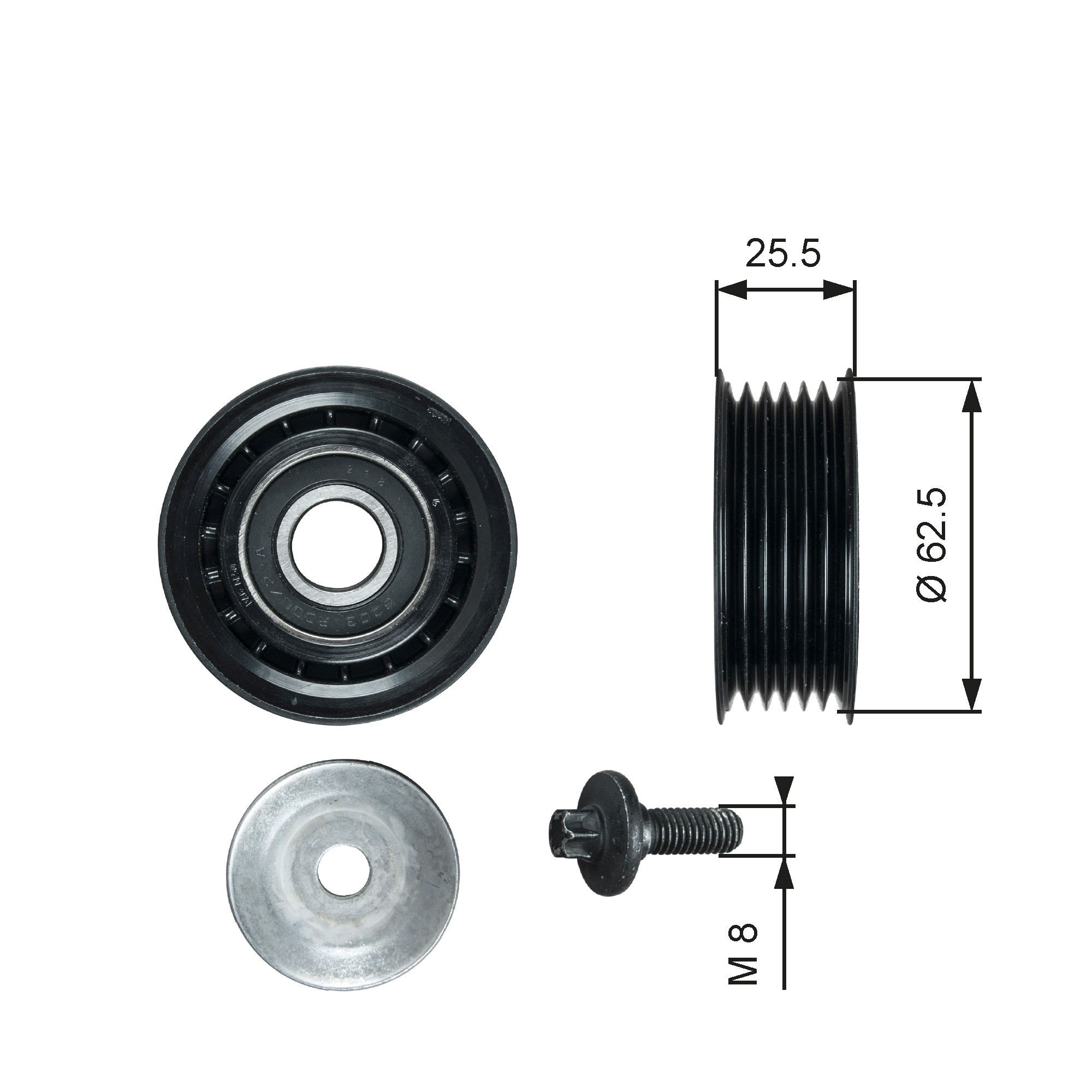 51856150 Chrysler Rolo parasita da correia de transmissão