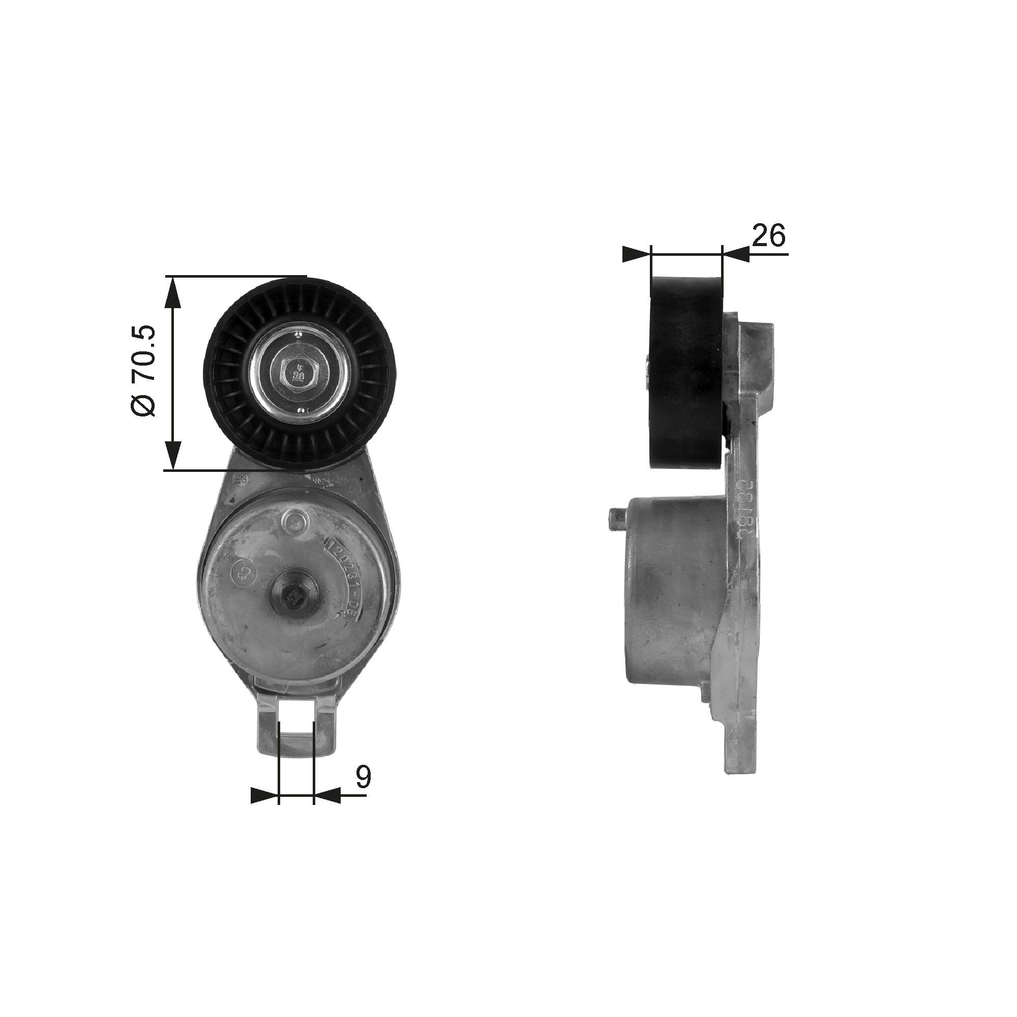 T38185 Gates Reguladora de tensão da correia de transmissão