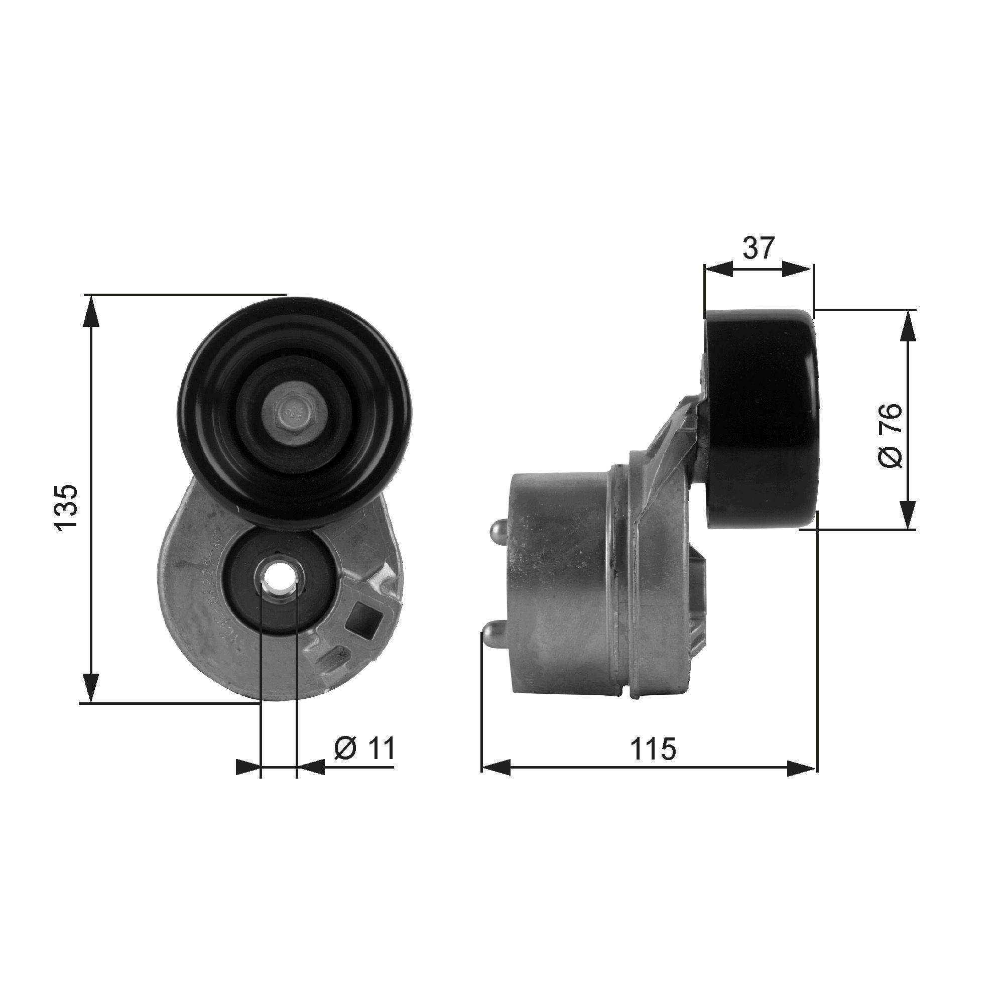 Reguladora de tensão da correia de transmissão Ford Transit V V184/5