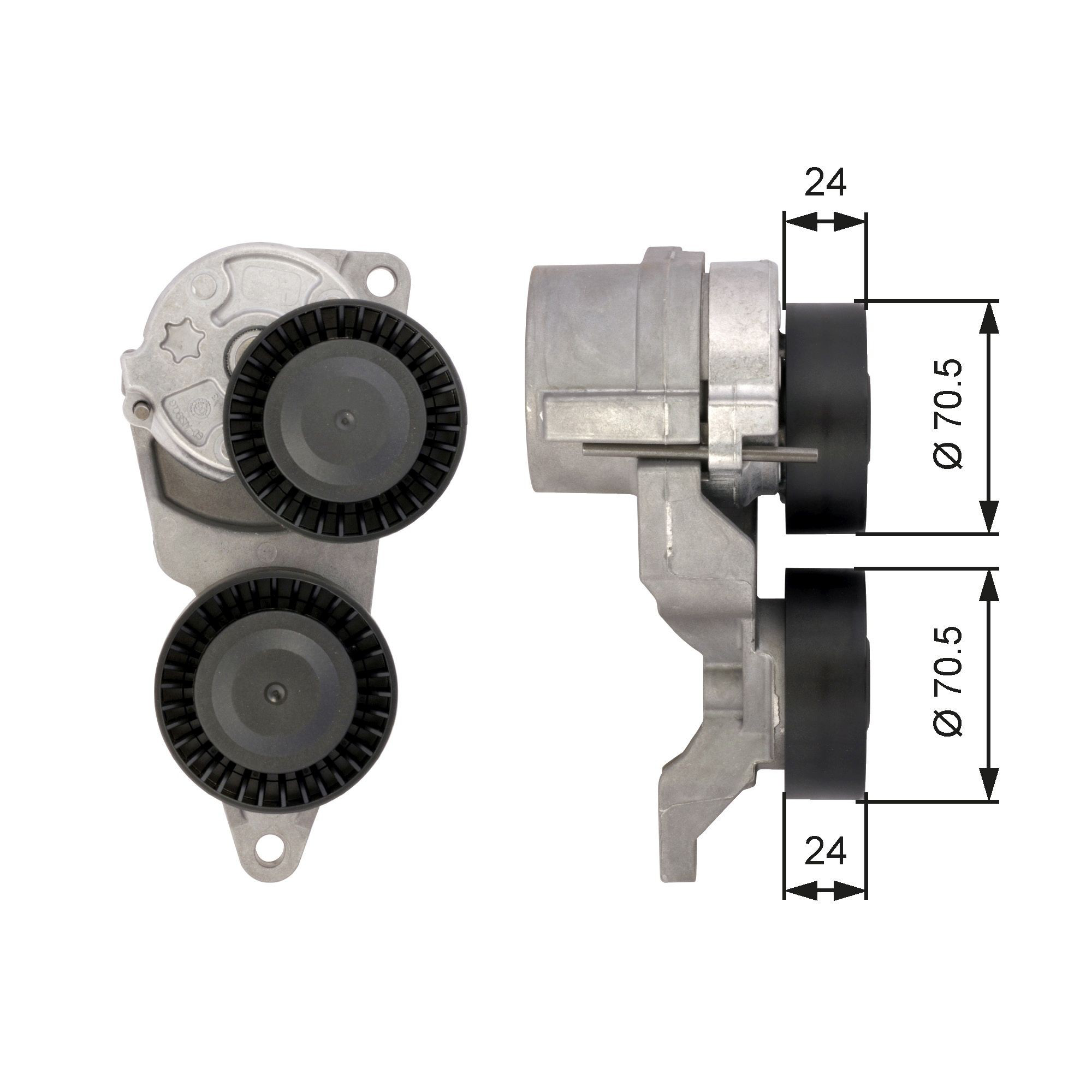 Rolo de reguladora de tensão da correia de transmissão para Volvo XC70 CROSS COUNTRY SZ, LZ