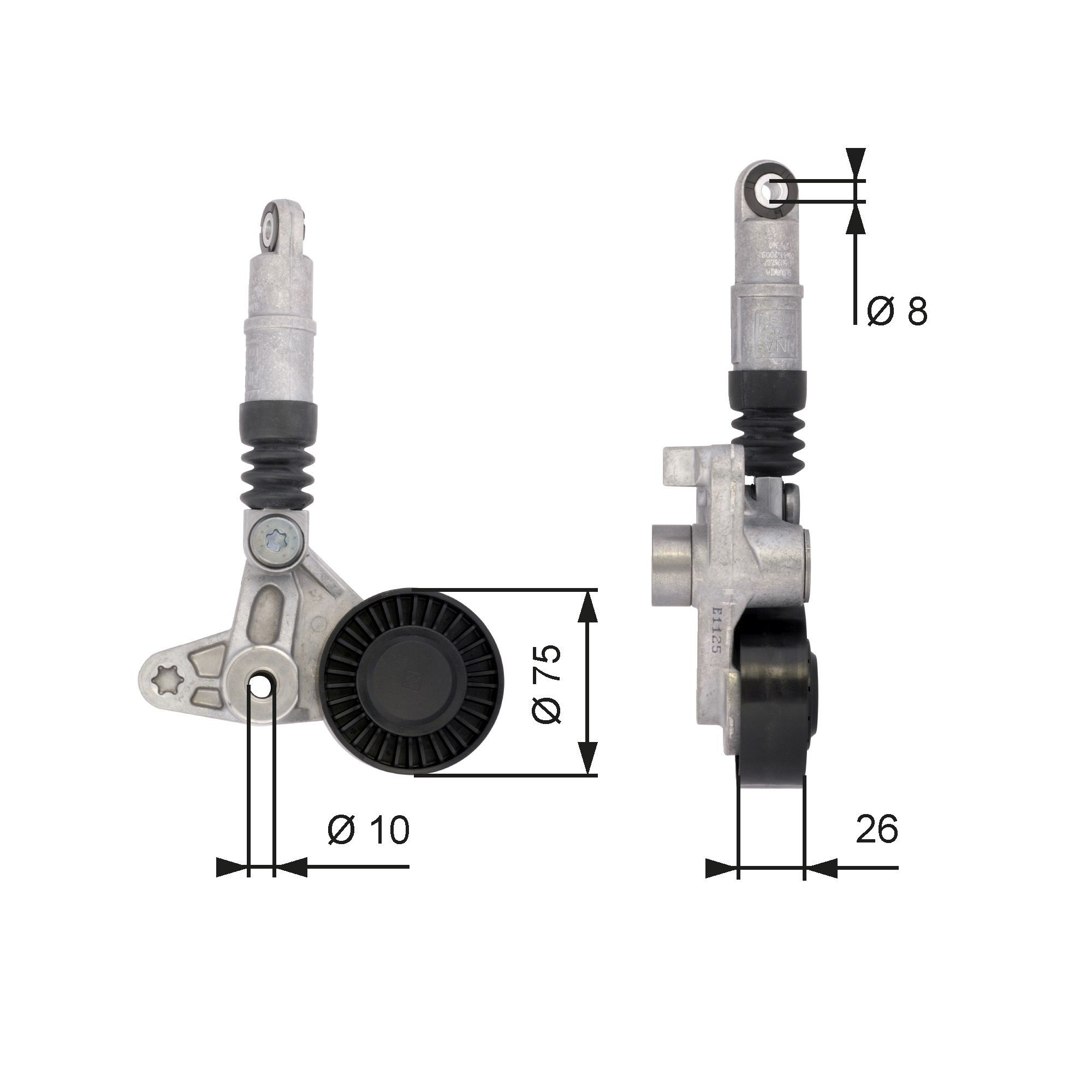 Reguladora de tensão da correia de transmissão para Audi Q7  4LB