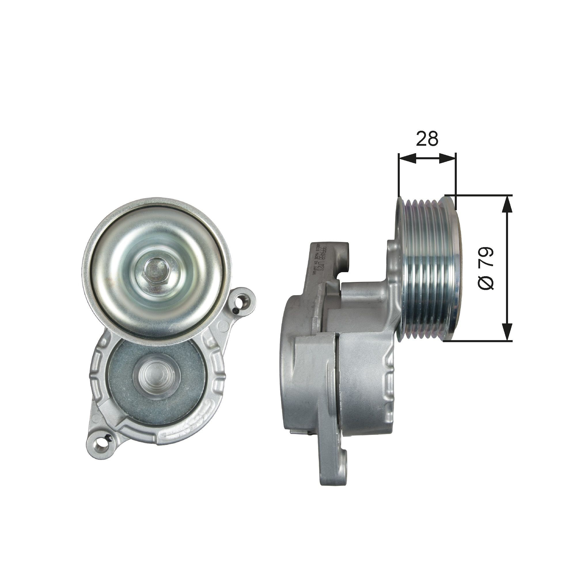 Z60115980D Mazda Reguladora de tensão da correia de transmissão