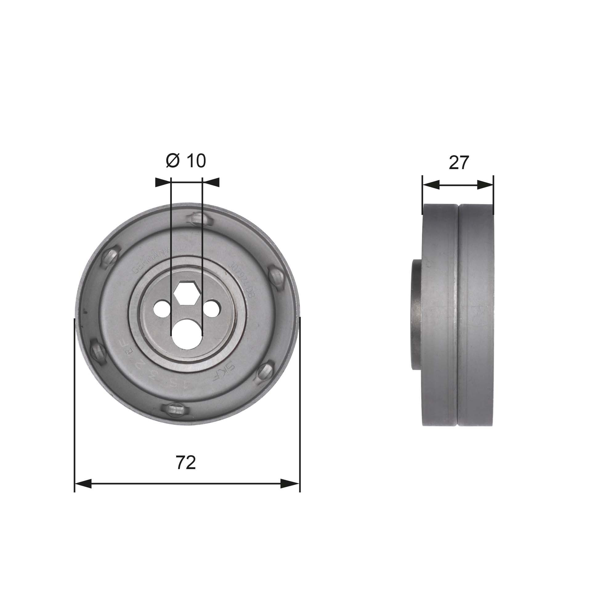  Rolo de reguladora de tensão da correia do mecanismo de distribuição de gás Audi A8 D2 sedan (4D2, 4D8) (1994 - 2005) D2