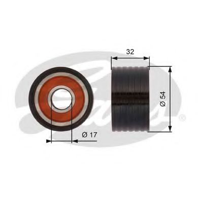 Rolo parasita da correia do mecanismo de distribuição de gás para Opel Vivaro A J7