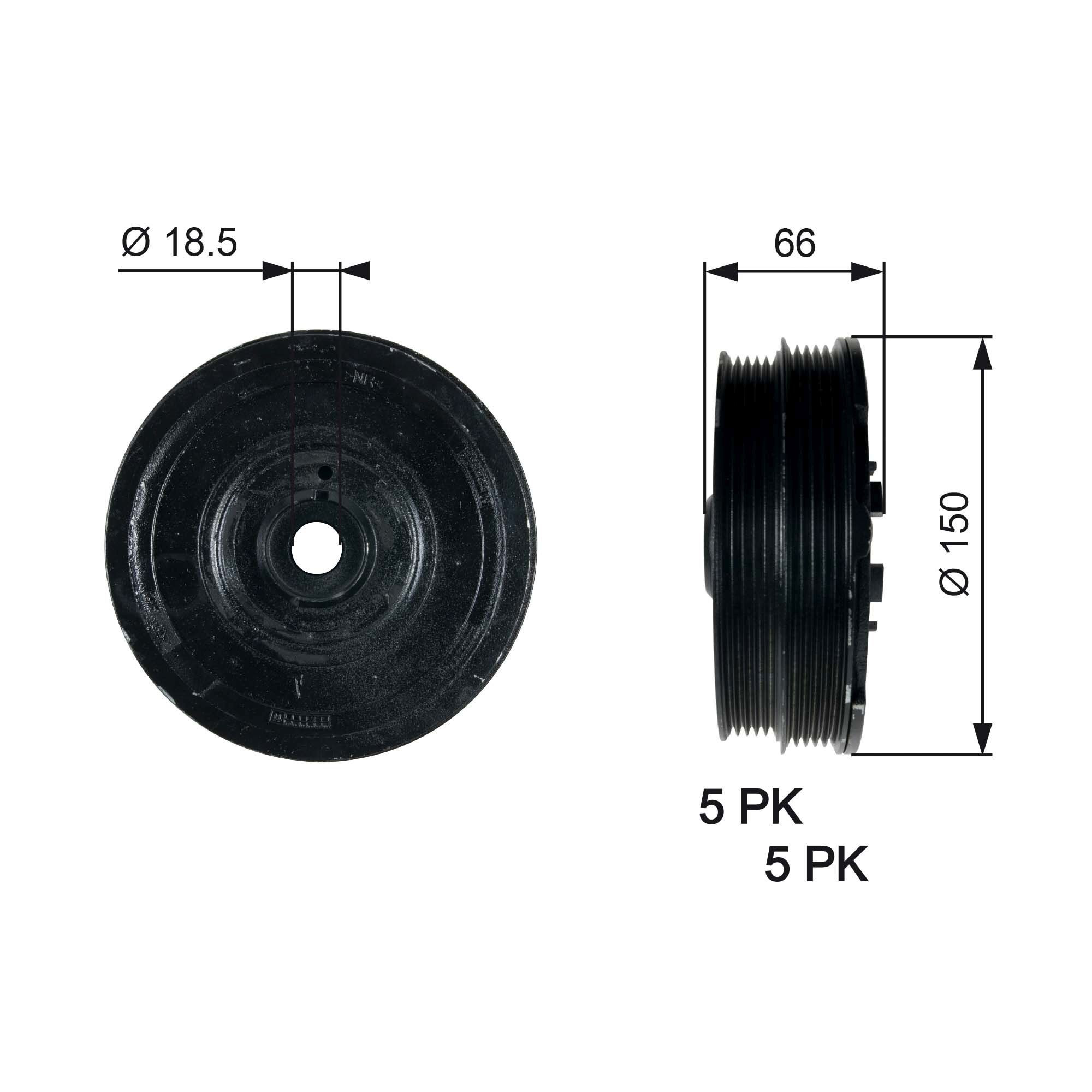 Polia de cambota para Land Rover Freelander I L314