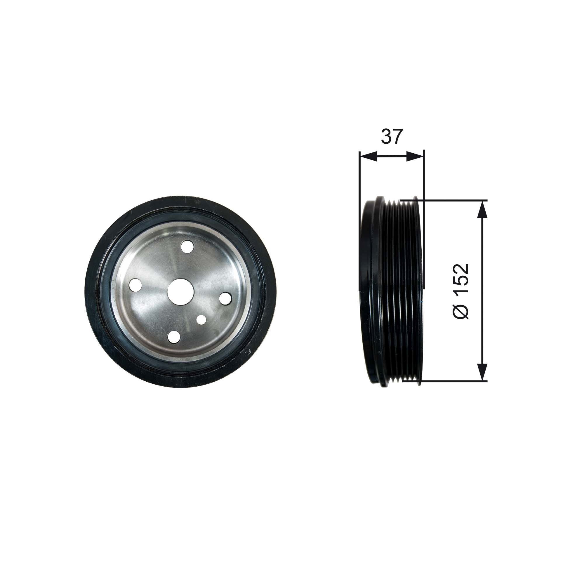 Polia de cambota para Volvo XC90  