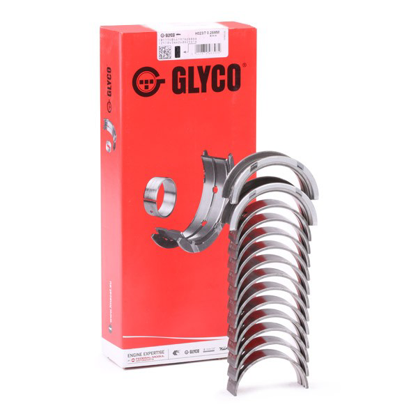 Compre H0237025MM Glyco Folhas inseridas principais de cambota, kit, 1ª reparação ( + 0,25)