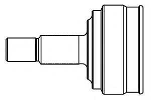 Junta homocinética externa dianteira Nissan Pathfinder  R50