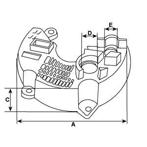  Polia do gerador Mazda 323 S IV sedan (BG) (1989 - 1994) S IV