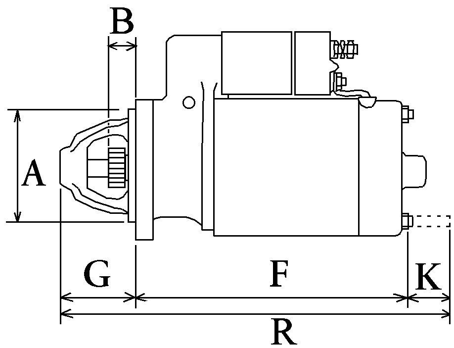 Compre F032113719 Cargo Motor de arranco