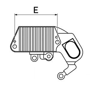 Relê-regulador do gerador (relê de carregamento) para Nissan Vanette  C22