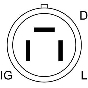  Relê-regulador do gerador (relê de carregamento) Isuzu Trooper SUV (UBS) (1984 - 1991) 