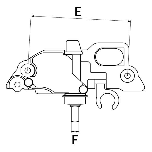  Relê-regulador do gerador (relê de carregamento) Mazda 6 hatchback (GG) (2002 - 2008) 