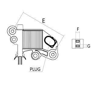  Relê-regulador do gerador (relê de carregamento) Audi A4 Avant B9 carrinha (8W5, 8WD) (2015 - 2026) Avant B9