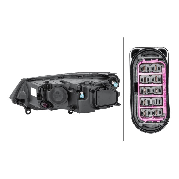 Luz direita Volkswagen Touareg II 7P5, 7P6