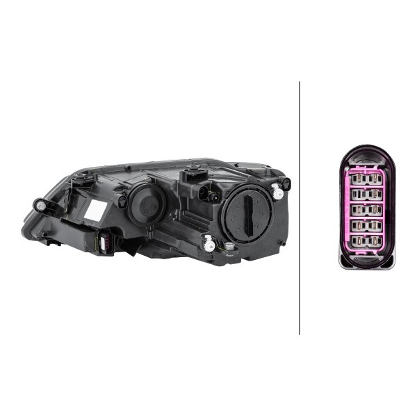 Luz direita Volkswagen Jetta VI 162, 163, AV3, AV2, AY2, AY3