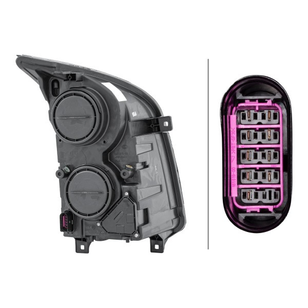 Luz esquerda Volkswagen Crafter 30-50 2E, 2EA, 2EB, 2ED, 2EH, 2EX