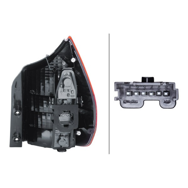 Lanterna traseira esquerda 2SK008659091 HELLA