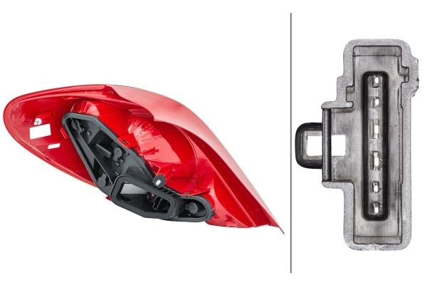 Lanterna traseira direita Peugeot 207 preço, a partir de 43,87 USD