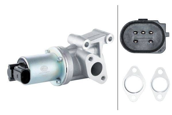 6NU014864611 HELLA Válvula EGR de recirculação dos gases