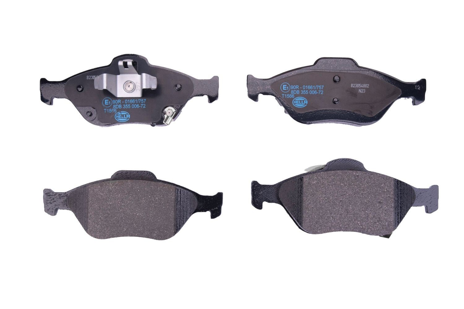 Compre 8DB355006721 HELLA Sapatas do freio dianteiras de disco
