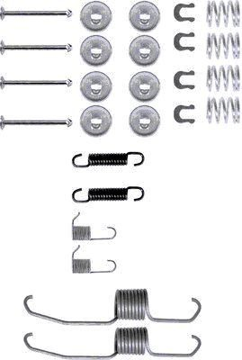  Kit de montagem das sapatas traseiras de tambor Toyota Celica hatchback (T16) (1985 - 1989) 
