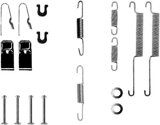 Compre Kit de montagem das sapatas traseiras de tambor Honda Civic 6