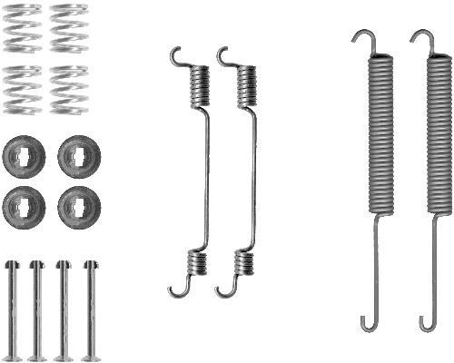  Kit de montagem das sapatas traseiras de tambor Ford Transit VI сaixa (V347/8) (2006 - 2014) VI