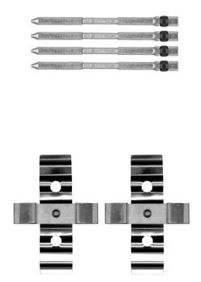 Compre 95509894 General Motors Kit de molas de fixação de sapatas de disco dianteiras
