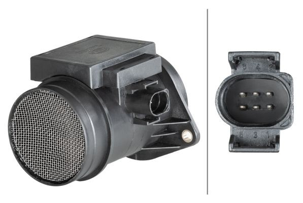 Sensor de fluxo (consumo) de ar, medidor de consumo M.A.F. - (Mass Airflow) HELLA 8ET009149671 preço, a partir de 54,63 USD