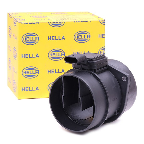 Sensor de fluxo (consumo) de ar, medidor de consumo M.A.F. - (Mass Airflow) HELLA 8ET358095311 preço, a partir de 86,18 USD