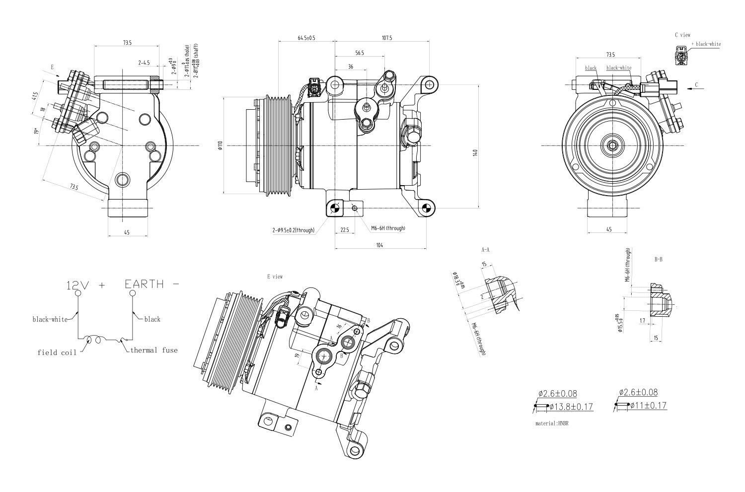 Compre Compressor de aparelho de ar condicionado Mazda 3 