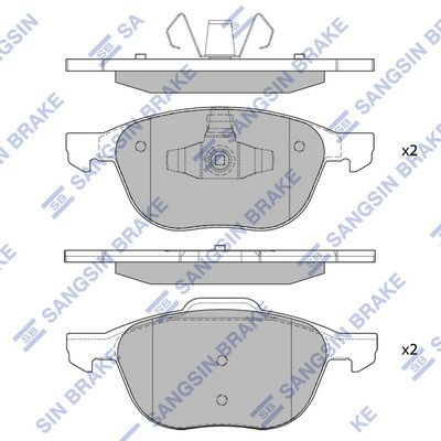  Sapatas do freio dianteiras de disco Ford Kuga I SUV (CBV) (2008 - 2012) I