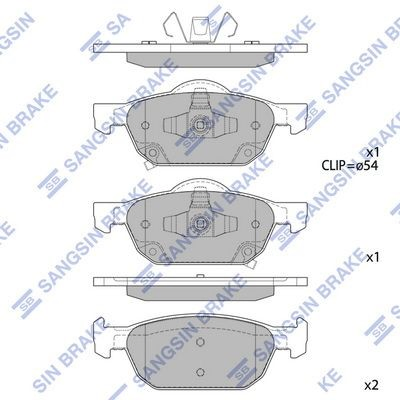 Compre Sapatas do freio dianteiras de disco Honda Accord 8