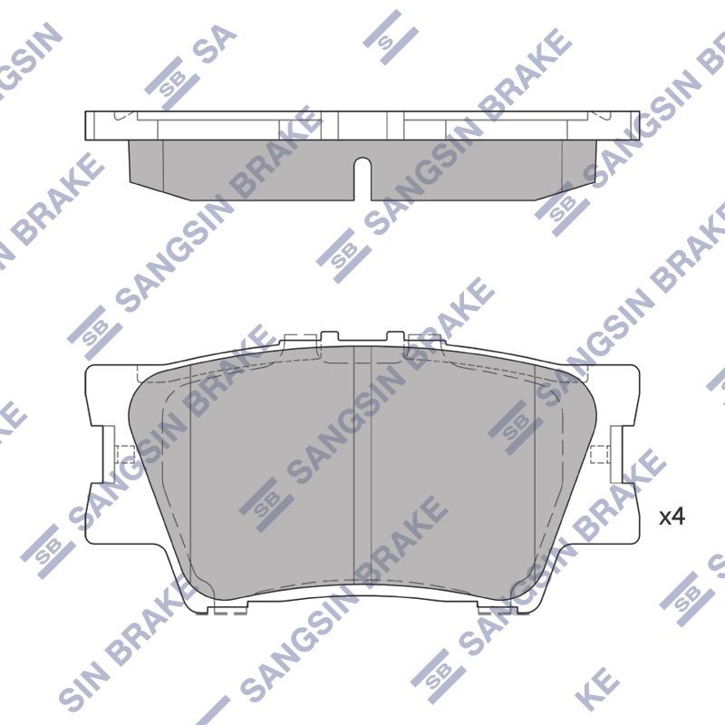  Sapatas do freio traseiras de disco Toyota Camry VII sedan (V50) (2011 - 2019) VII