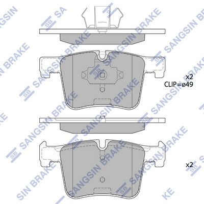 Sapatas do freio dianteiras de disco para BMW X3  F25