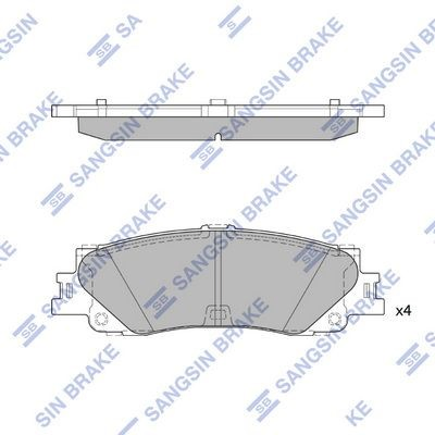 Sapatas do freio traseiras de disco Toyota Land Cruiser  J300